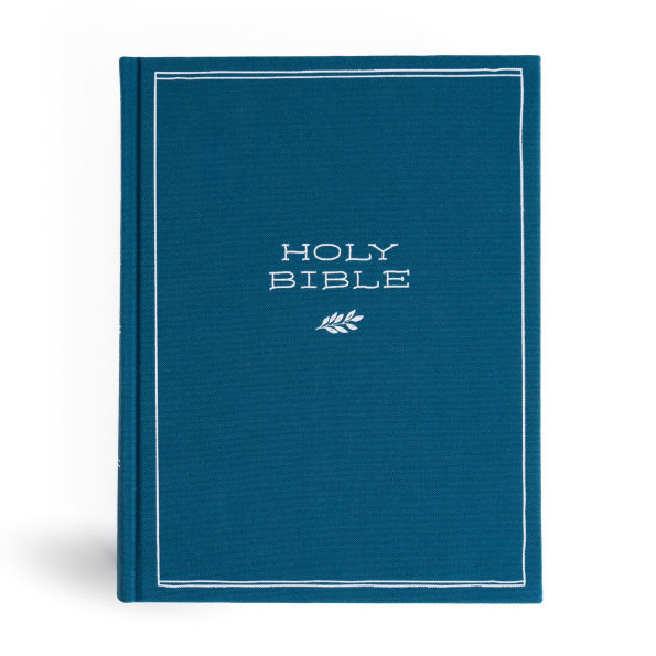 CSB Illustrator's Notetaking Bible, Large Print Edition, Deep Caribbean Blue Cloth Over Board