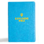 CSB Explorer Bible for Kids, Sky Blue LeatherTouch, Indexed: Placing God's Word in the Middle of God's World