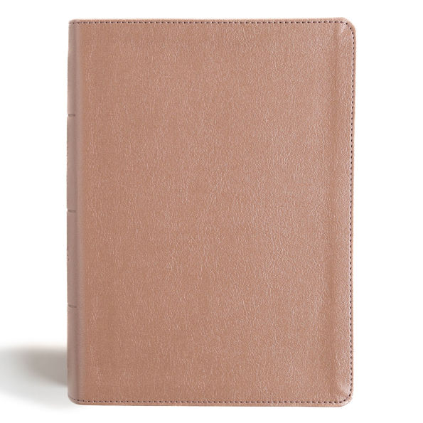 CSB Study Bible, Personal Size, Digital Study Edition, Rose Gold LeatherTouch