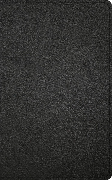 CSB Single-Column Personal Size Reference Bible, Holman Handcrafted Collection, Black Premium Goatskin