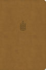 CSB Personal Size Giant Print Bible, Camel SuedeSoft LeatherTouch, Indexed