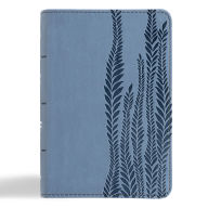 Title: CSB Large Print Compact Reference Bible, Digital Study Edition, Slate LeatherTouch, Author: CSB Bibles by Holman