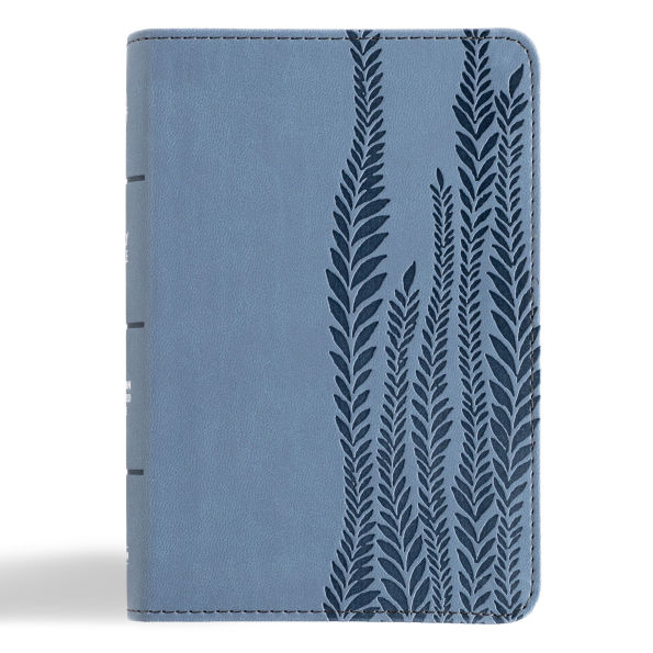 CSB Large Print Compact Reference Bible, Digital Study Edition, Slate LeatherTouch
