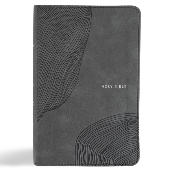 CSB Single-Column Compact Bible, Digital Study Edition, Charcoal LeatherTouch