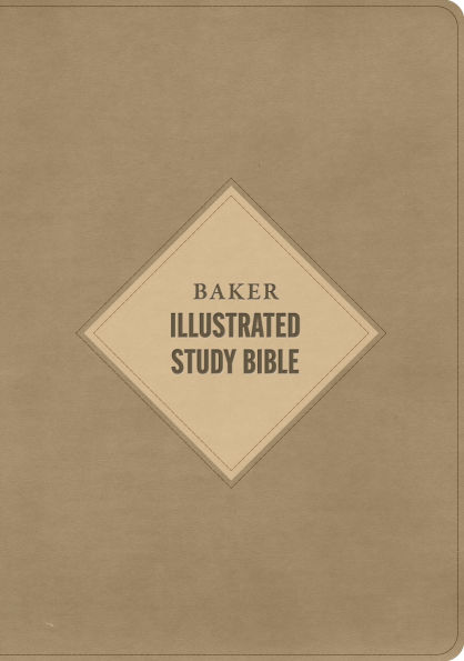 CSB Baker Illustrated Study Bible, Khaki LeatherTouch, Indexed