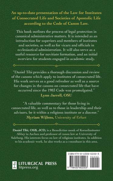 Law for Institutes of Consecrated Life and Societies of Apostolic Life: An Introduction to Canons 573-746
