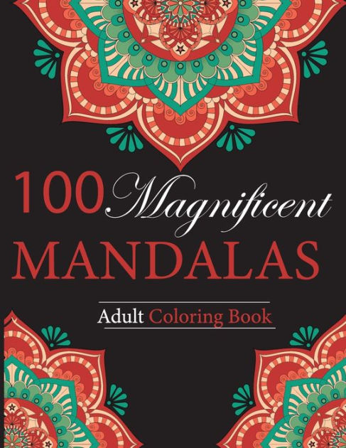 Mandala Adult Coloring Book: 17 * 8.5 nch - 100 mandalas for Adults - Easy  and Hard levels (Paperback) - Yahoo Shopping