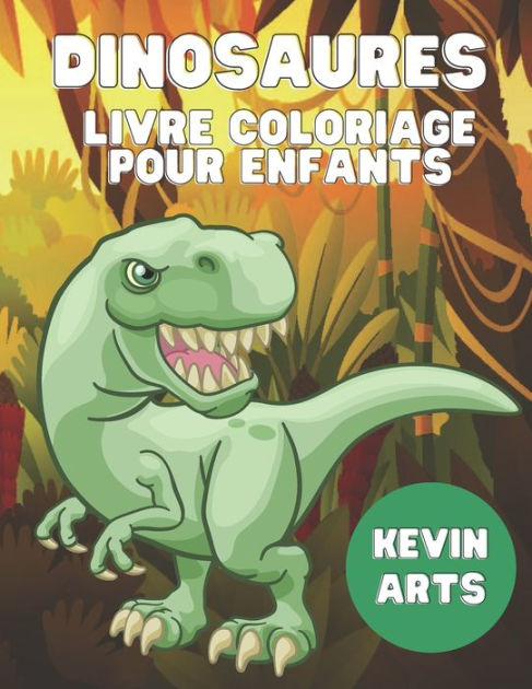 Livre coloriage Dinosaures pour les enfants Différents Déssins des