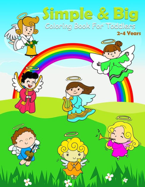 Simple & Big Coloring Book For Toddlers 2-4 Years: My First Jumbo