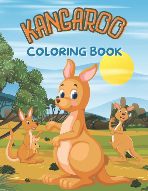 Kangaroo Coloring Book: Kangaroo coloring books for both adults and