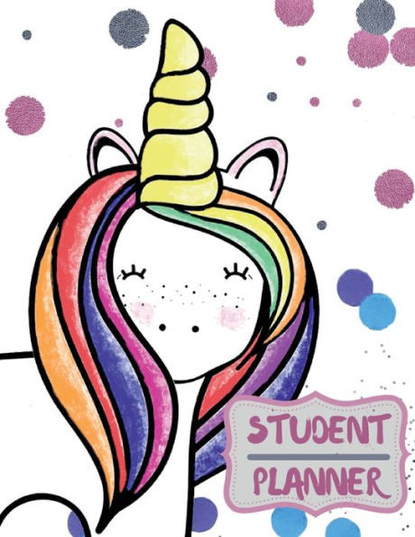 Student Planner: Unicorn Homework Planner for kids in Elementary, Middle and High School Cool Homeschool Notebook
