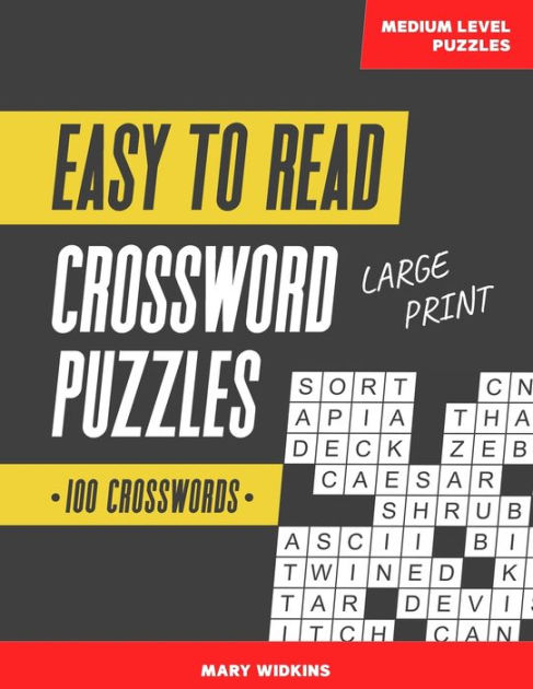 EASY-TO-READ CROSSWORD PUZZLES FOR ADULTS: LARGE-PRINT, MEDIUM-LEVEL *NEW*  9781673633092