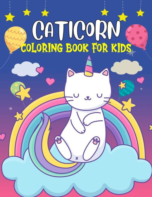 Unicorn and Cat coloring books for Girls 4-8: A Fun Kid Unicorn