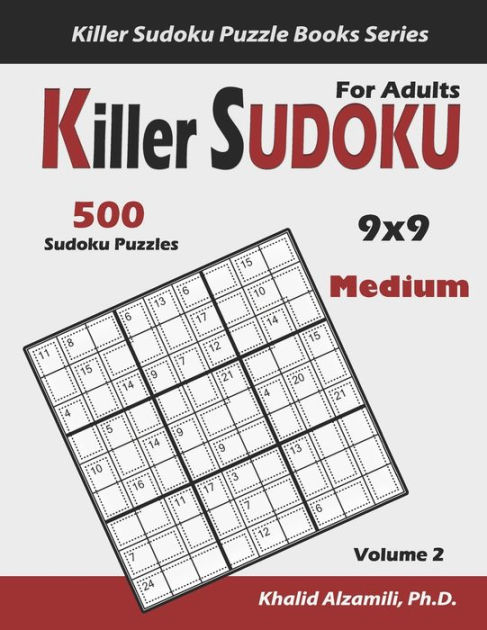 Killer Sudoku For Adults 500 Medium Killer Sudoku 9x9 Puzzles Keep