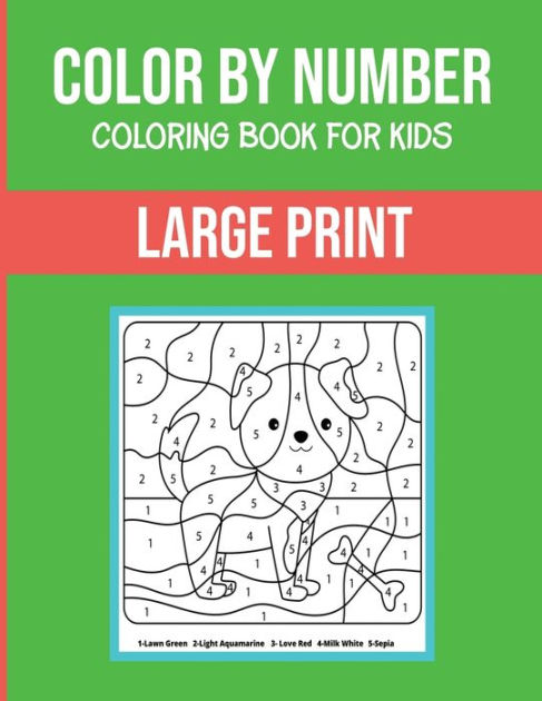 Color By Number Coloring Book For Adults: Large Print, Stress Relieving  Designs by IllustraShop, Paperback