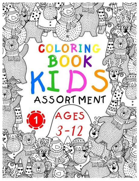Coloring Book Kids Assortment Ages 3-12 1: Witch Coloring Pages