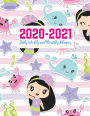 2020-2021 Daily Weekly and Monthly Planner: Cute Two Year Jan 1, 2020 - Dec 31, 2021 Calendar Organizer and Appointment Schedule Agenda Journal for Personal and Business - 24 Months Planner - Creative AG 0025