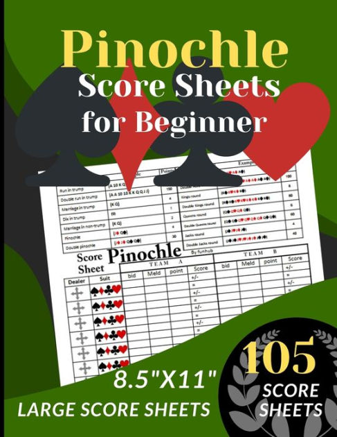 pinochle score sheet