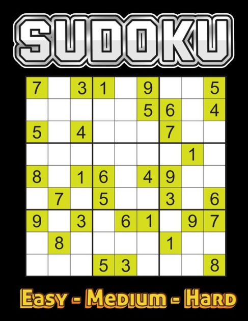 Sudoku Easy Medium Hard Sudoku Puzzle Book For Adults 1000 Sudoku Easy Medium Hard 6379