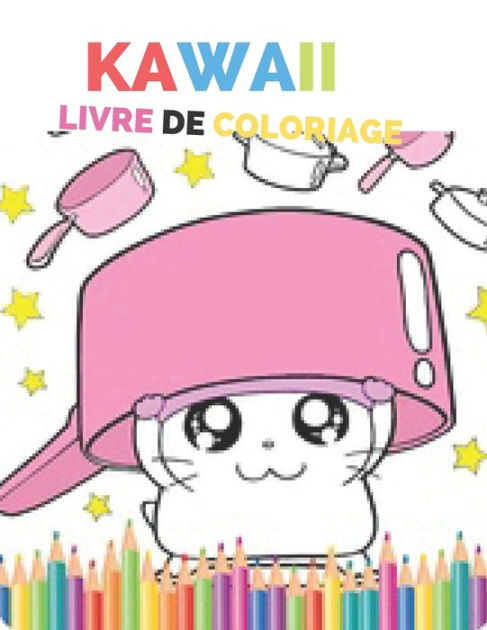 KAWAII livre de coloriage Pour enfants filles et garï½ons