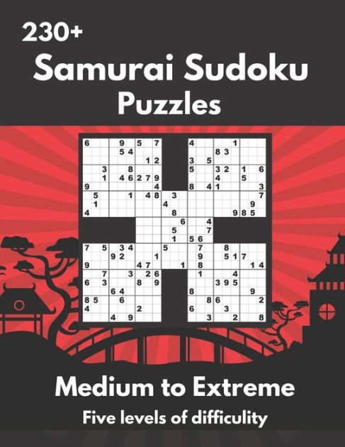 Samurai Sudoku Puzzles Medium To Extremely Hard Samurai Sudoku Puzzles By Somatomint Paperback Barnes Noble