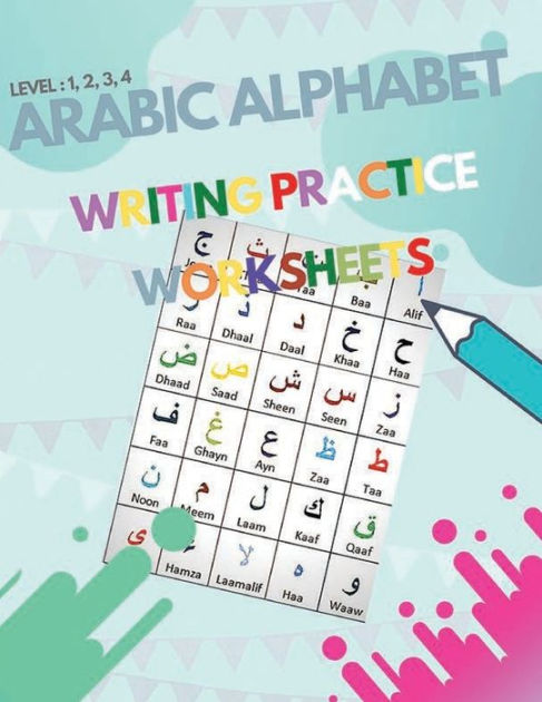 arabic alphabet writing practice worksheets: english to arabic alphabet