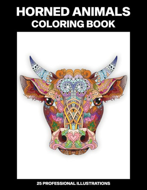 Horned Animals Coloring Book: Easy Coloring Book For Seniors And Adults, 25 Professional Illustrations For Stress Relief And Relaxation By Colorado Prints, Paperback Barnes & Noble® Horned Animals Coloring Book: Easy Coloring Book For Seniors And Adults, 25 Professional Illustrations For Stress Relief And Relaxation By Colorado Prints, Paperback Barnes & Noble®