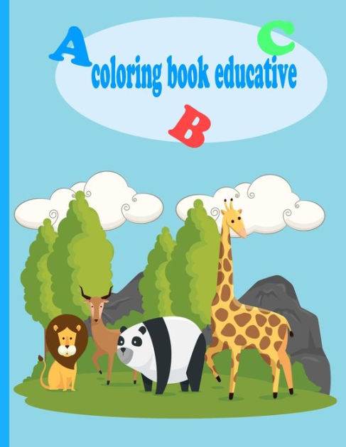 Coloring Book Educative: A Book that Teaches how to Trace Letters and ...