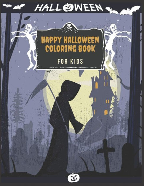 Happy Halloween Coloring Book For kids: (Halloween coloring Book for