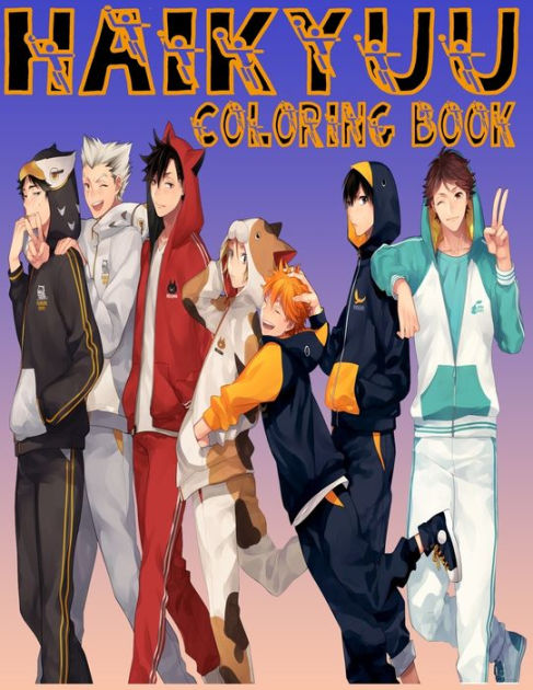 Haikyuu Coloring Book: TOP 50 Pages About Haikyuu Coloring Book by