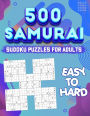 Samurai Sudoku Puzzle Book for Adults: 500 Sudoku Puzzles - Difficulty is Easy to Hard