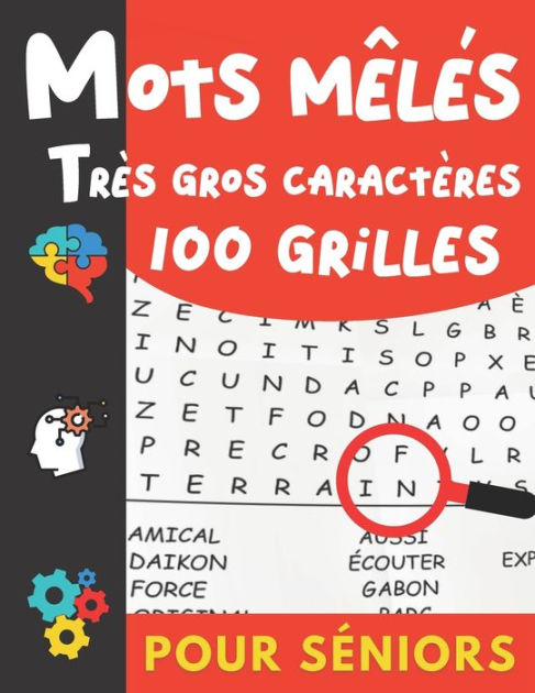 Livre de jeux seniors: 100 JEUX  gros caractères, grandes grilles