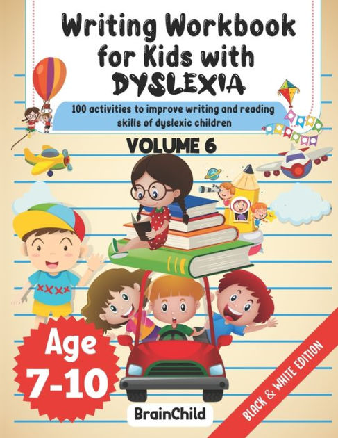 Workbook for Kids with Dysgraphia. A handwriting workbook with 100  activities to help children with dysgraphia and dyslexia overcome  difficulties  easy words. Black & White Edition. Volume 1: BrainChild:  9798732489231: : Books