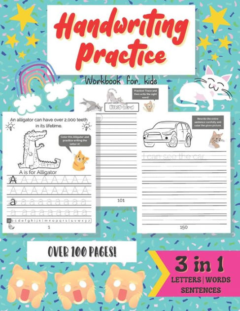 Handwriting Practice Workbook for Kids: Learning the Alphabet Writing