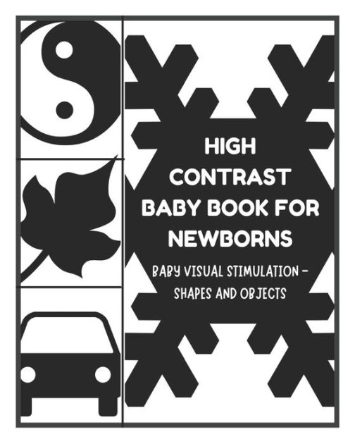 Baby Visual Stimulation High Contrast Baby Book for Newborns Shapes