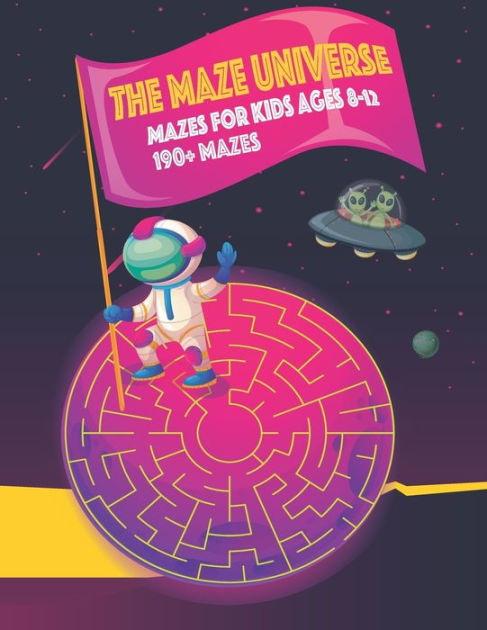 Brain Game Mazes For Kids Ages 4-6: Best maze workbook for kids