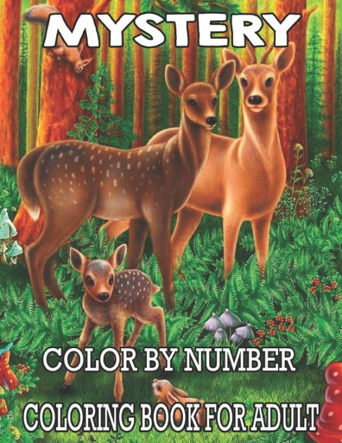 MyStery Color By Number Coloring Book For Adult: Color by Number