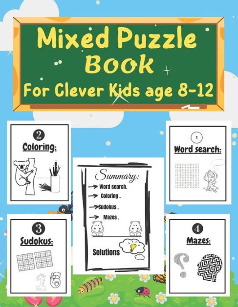 Coloring Book For Kids Ages 8-12: Printable Pages No Prep After