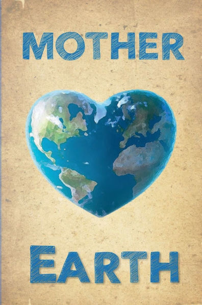 MOTHER EARTH Eco-Friendly Distressed Vintage Style Dotted Journal Notebook: Trendy Decomposition A5 Bullet Notebook Dot Grid Diary BuJo Notes