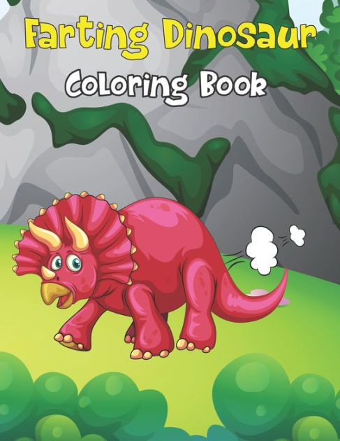 farting dinosaur coloring book