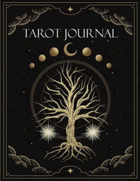 Tarot Journal: 5 Card Spread Reading - Celestial Tree of Life and Mystical Wolf Design - 8.5 x 11:; Paperback; Editor - Kreedy Thomas