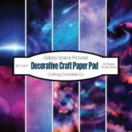 Title: Decorative Craft Paper Pad Galaxy Space Pictures: Nebula Space Single Sided Specialty Craft Paper, 8.5