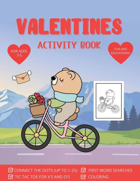 Valentines Activity Book - Valentine's Day Activity Book For Kids: Activity Book For Kids Ages 3-5
