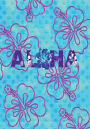 ALOHA hibiscus flowers: 7x10 college lined notebook : 200 pages