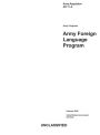 Army Regulation AR 11-6 Army Programs: Army Foreign Language Program February 2022: