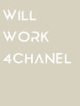 Will Work 4Chanel: Minimalist Decor Book For Coffee Tables, Shelves, Interior Design, Luxury Decoration, Stackable: