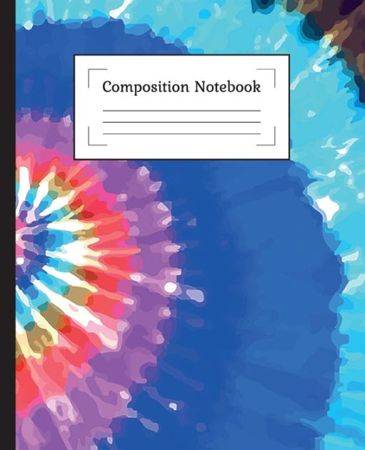Composition Notebook Tie Dye Composition Notebook 7.5 X 9.25 Inch,100