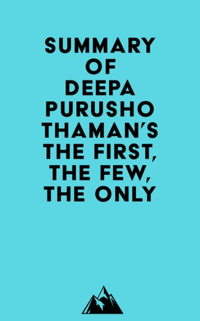 The First, the Few, the Only by Deepa Purushothaman: How business