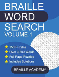 Title: Braille Word Search Volume 1, Author: Braille Academy