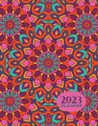 Title: 2023 Planner with 18 Mandala Coloring Book Pages for Adults: Daily, Weekly & Monthly Calendar Agenda Organizer for Work, School & Home with US Holidays and Contacts, Author: Simple Cents Journals
